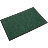 Crown Chevron Medium Traffic Indoor Scraper/Wiper Mat - 3’ x 4’, Forest Green